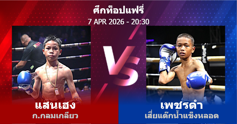 วิเคราะห์ มวย แสนเฮง ก.กลมเกลียว vs เพชรดำ เสี่ยแต๊กน้ำแข็งหลอด วันอังคารที่ 07 เมษายน 2569