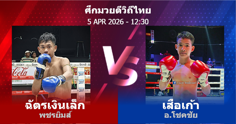วิเคราะห์ มวย ฉัตรเงินเล็ก พชรยิมส์ vs เสือเก้า อ.โชคชัย วันอาทิตย์ที่ 05 เมษายน 2569