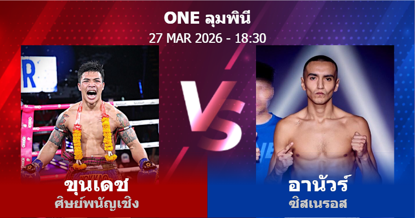 วิเคราะห์ มวย ขุนเดช ศิษย์พนัญเชิง vs อานัวร์ ซิสเนรอส วันศุกร์ที่ 27 มีนาคม 2569
