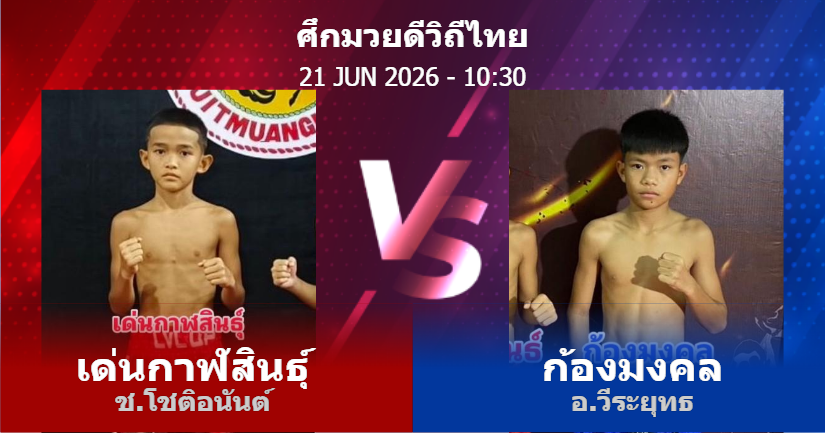 วิเคราะห์ มวย เด่นกาฬสินธุ์ ช.โชติอนันต์ vs ก้องมงคล อ.วีระยุทธ วันอาทิตย์ที่ 21 มิถุนายน 2569
