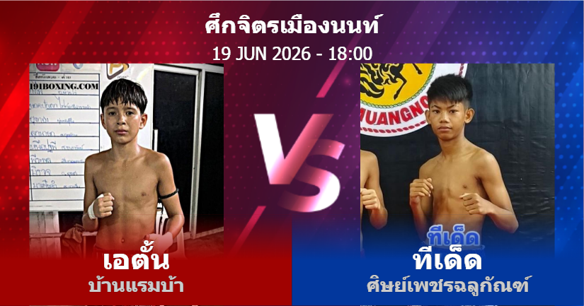 วิเคราะห์ มวย เอตั้น บ้านแรมบ้า vs ทีเด็ด ศิษย์เพชรฉลูกัณฑ์ วันศุกร์ที่ 19 มิถุนายน 2569