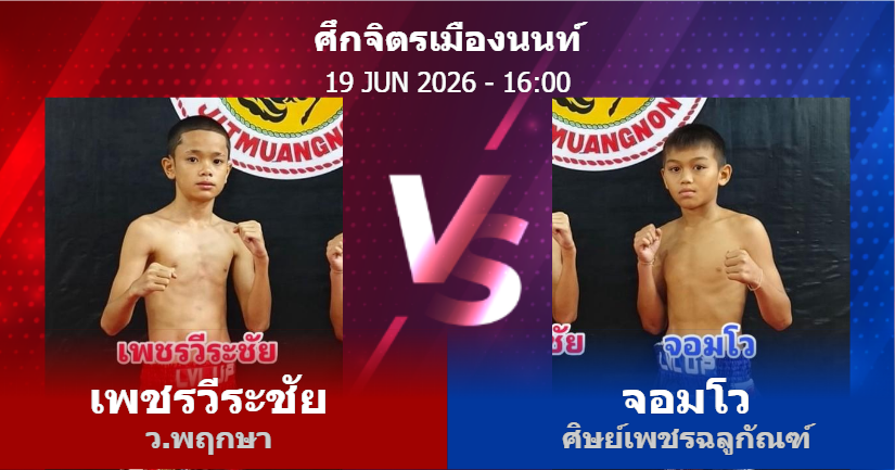 วิเคราะห์ มวย เพชรวีระชัย ว.พฤกษา vs จอมโว ศิษย์เพชรฉลูกัณฑ์ วันศุกร์ที่ 19 มิถุนายน 2569